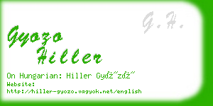 gyozo hiller business card